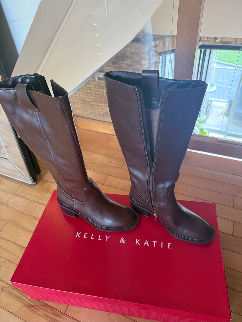 Kelly & Katie Dark Brown Over-the-Knee Riding Boots